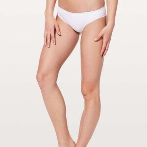 Lululemon Will the Wave Skimpy Bikini Bottom Size 2 White